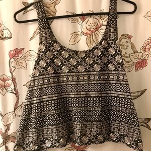 F21 Tribal Print Openback Tank